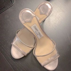 Jimmy Choo metallic sandal size 5